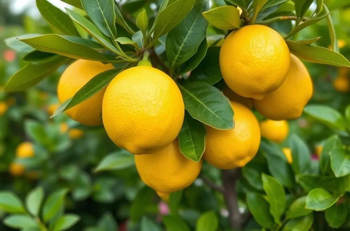 Árvore de limão simbolizando detox natural