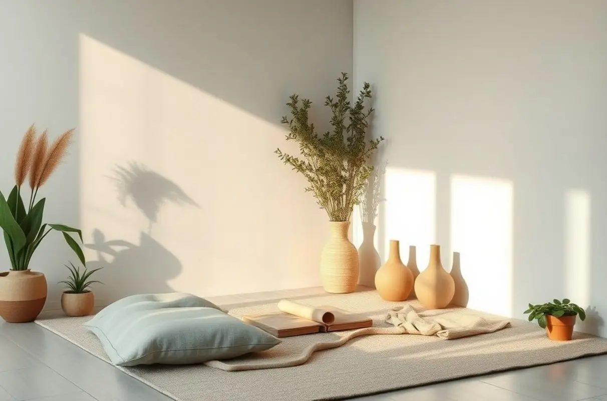 Ambiente tranquilo representando um estilo de vida detox