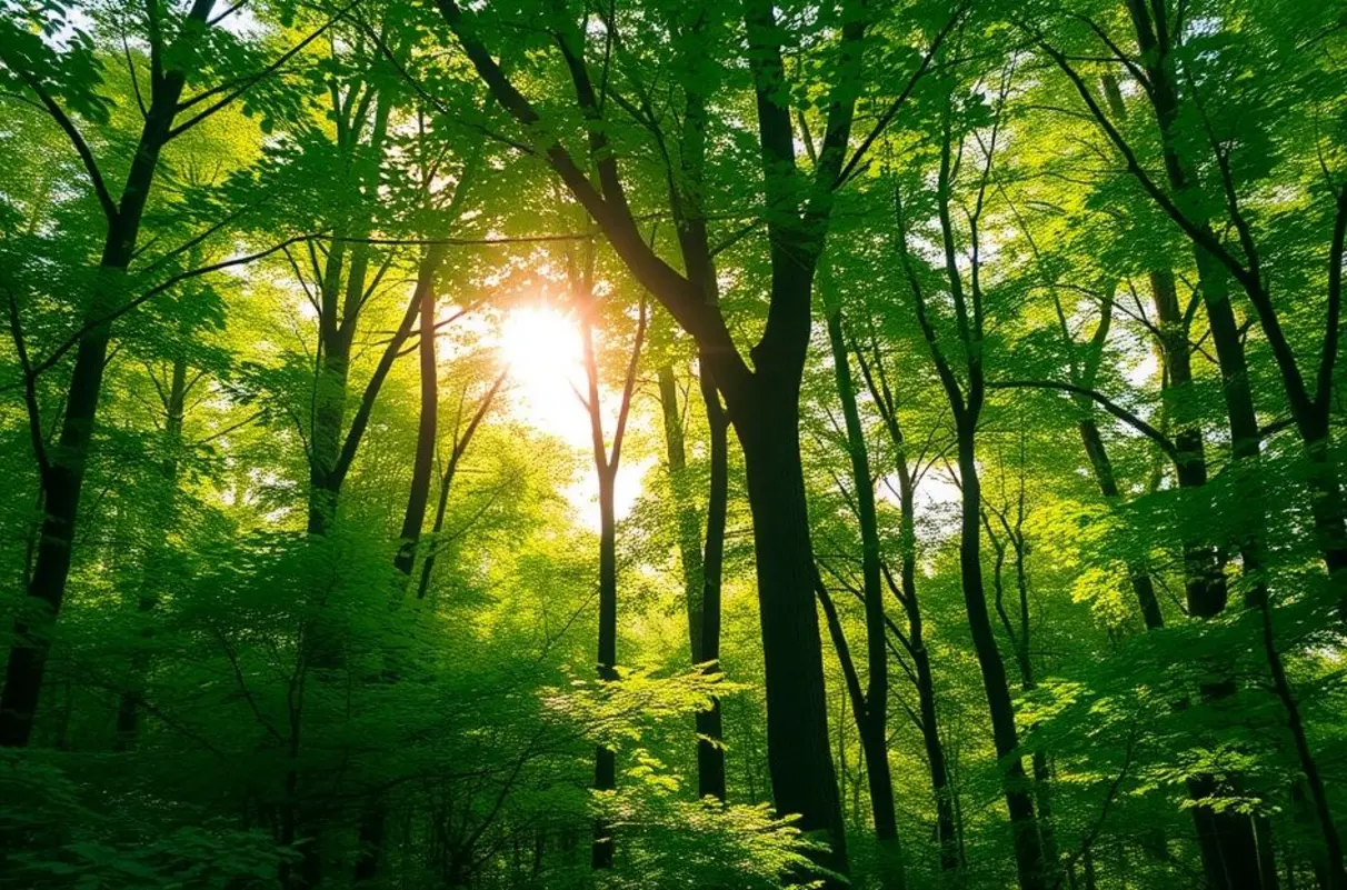 Ambiente natural e saudável para promover energia