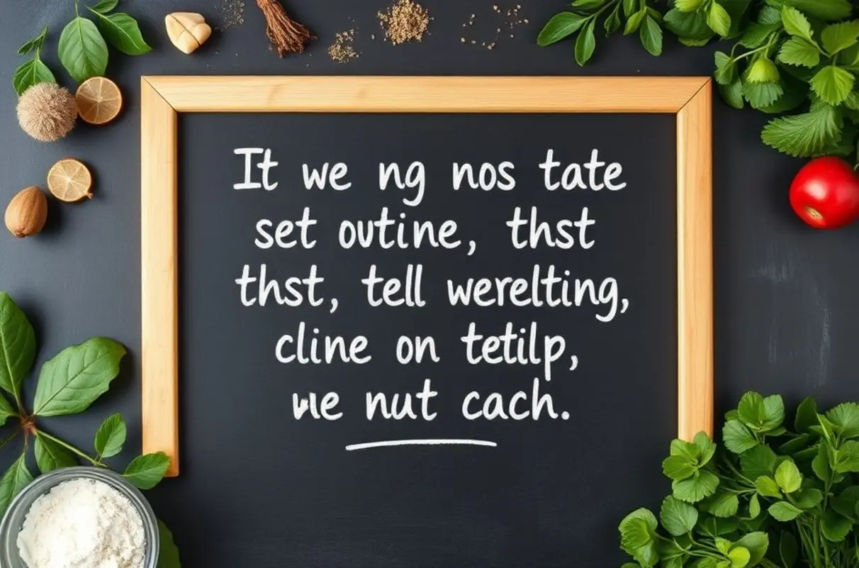 Quote motivacional sobre detox em um quadro negro.